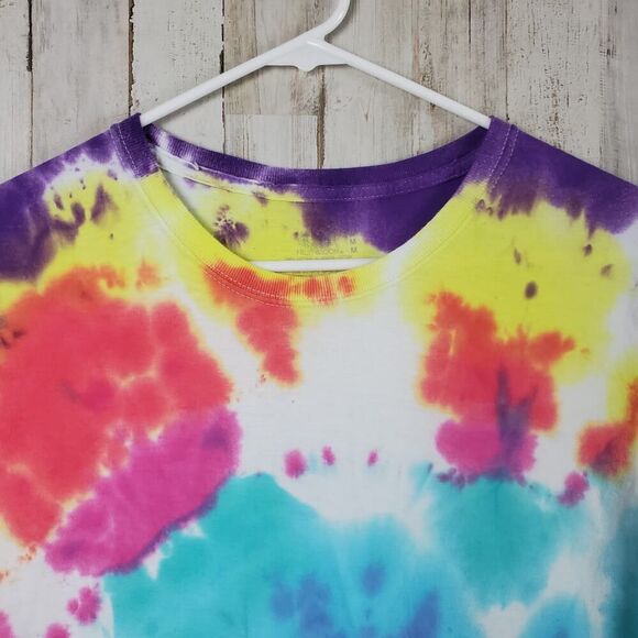 Fruit of the Loom Tye Dye Short Sleeve Tee Shirt Multicolored Medium - Picture 6 of 9